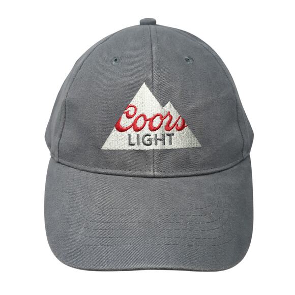 Coors Light Snapback Hat Gray One Size Adjustable Embroidered 6 Panel - Picture 1 of 10